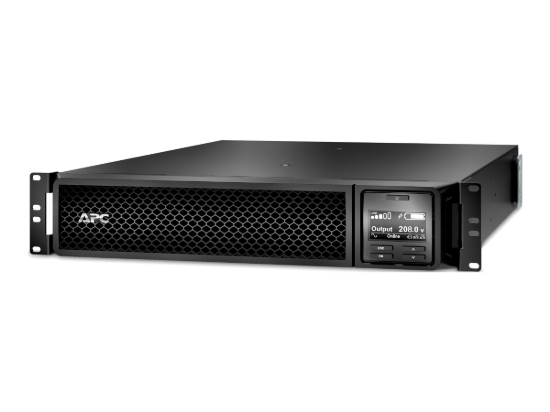 Imagen de APC Smart-UPS SRT 3000VA RM - UPS (montaje en bastidor) - CA 208/240 V - 2700 vatios - 3000 VA - RS-232, USB - conectores de salida: 3 - 2U - negro - para P/N: AR4024SP, AR4024SPX429, AR4024SPX431, AR