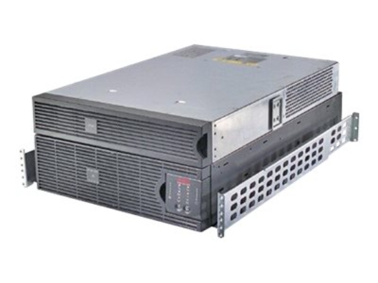 Imagen de APC Smart-UPS RT 5000VA RM - UPS (montaje en bastidor) - CA 208 V - 3.5 kW - 5000 VA - Ethernet 10/100 - conectores de salida: 15 - PFC - 5U - negro - con transformador reductor 2U de 208 V a 120 V