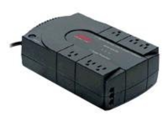 Imagen de APC Back-UPS ES 350 - UPS - CA 120 V - 350 VA - conectores de salida: 6 - Estados Unidos - carbón