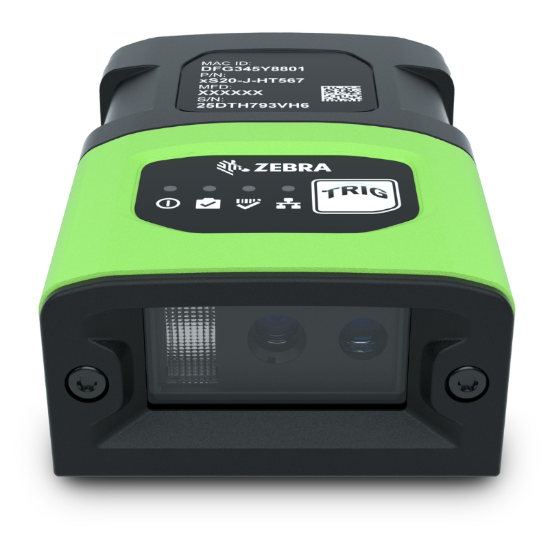 Imagen de Zebra FS20 lector de código barras Lector de código de barras anexo 1D/2D CMOS Negro, Verde