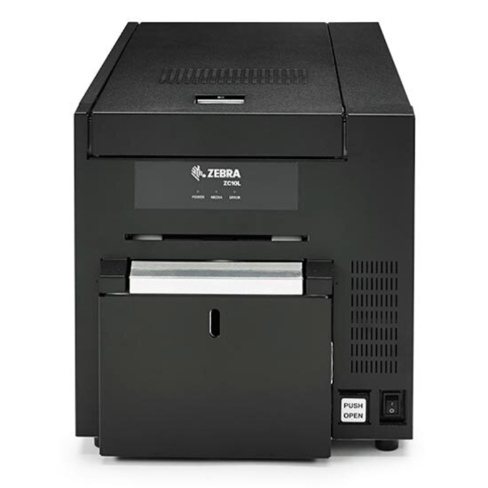 Imagen de Zebra ZC10L impresora de tarjeta plástica Pintar por sublimación/Transferencia térmica Color 300 x 300 DPI