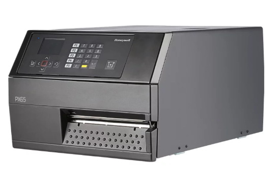 Imagen de Impresora de etiquetas de código de barras Honeywell PX65 203 ppp Sensor de etiquetas tomadas, rebobinador
